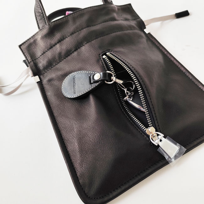 < aniary > Mini Tote/ リアリティレザーミニ巾着トート バッグ