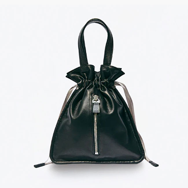 < aniary > Mini Tote/ リアリティレザーミニ巾着トート バッグ