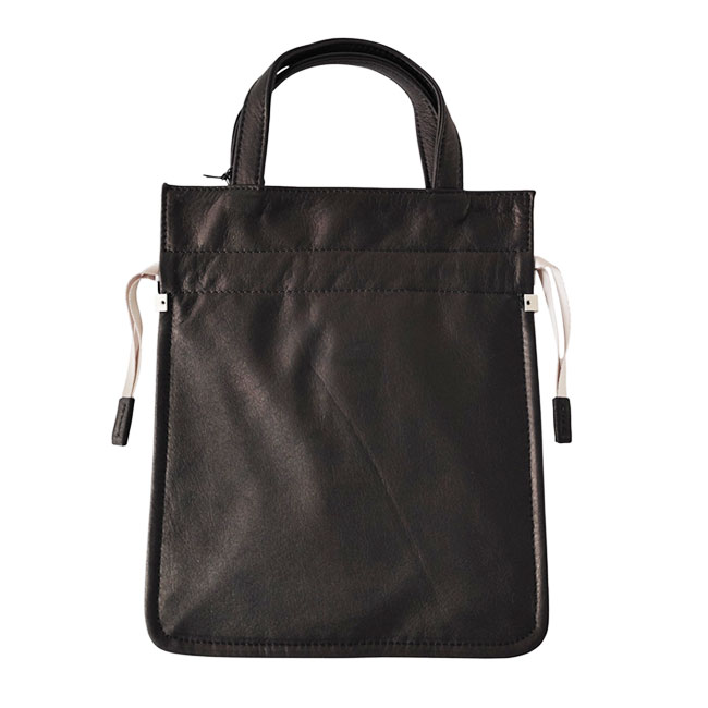 < aniary > Mini Tote/ リアリティレザーミニ巾着トート バッグ