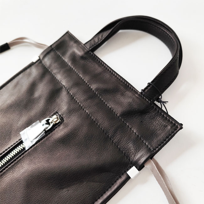< aniary > Mini Tote/ リアリティレザーミニ巾着トート バッグ