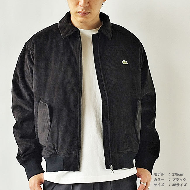 < LACOSTE > パテッド コーデュロイ ボンバー ジャケット