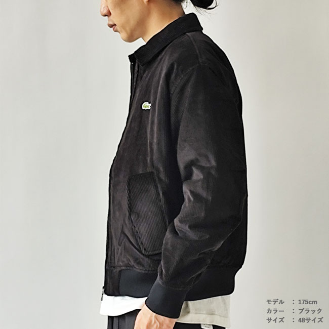 < LACOSTE > パテッド コーデュロイ ボンバー ジャケット