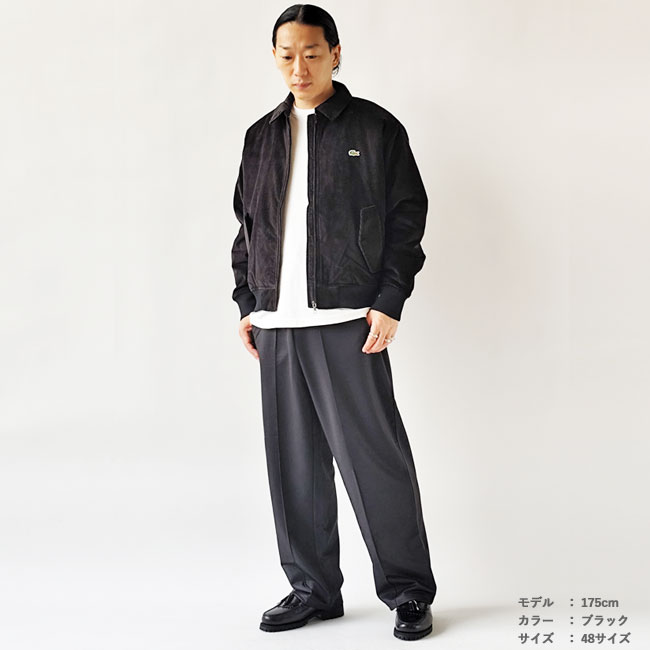 < LACOSTE > パテッド コーデュロイ ボンバー ジャケット