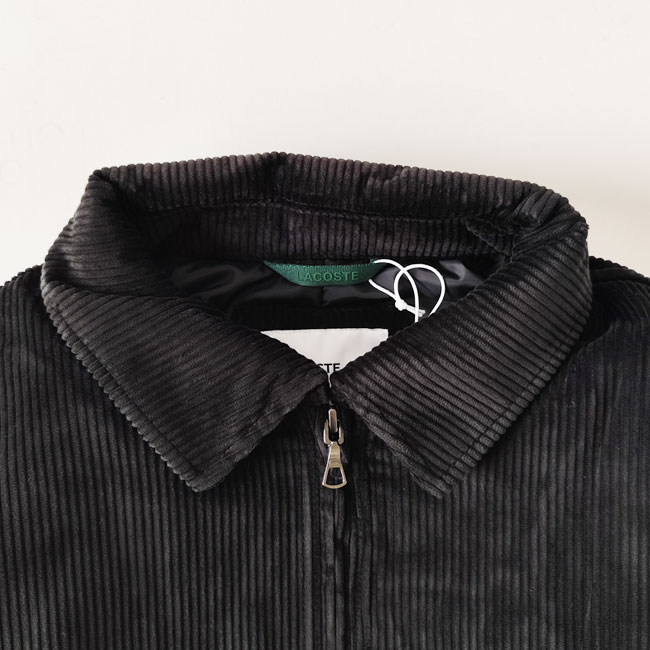 < LACOSTE > パテッド コーデュロイ ボンバー ジャケット