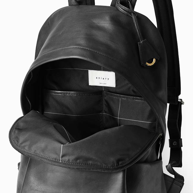 < aniary >Reality Leather Back Pack / レザー バックパック