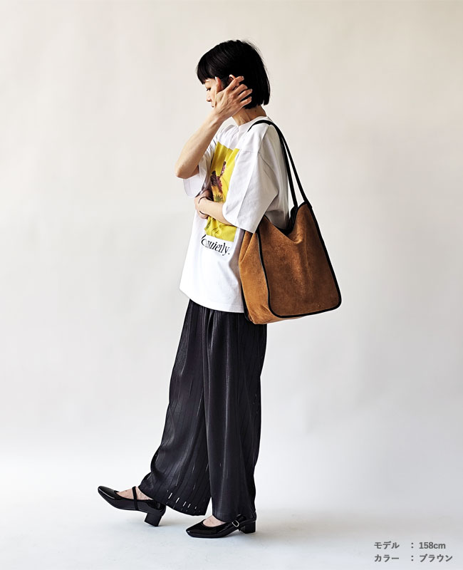 < iommi > フェイクスエード トートバッグ