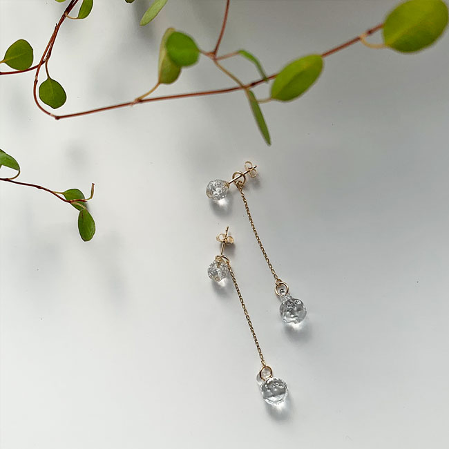 < HARIO Lampwork Factory> プティ K10 / ピアス