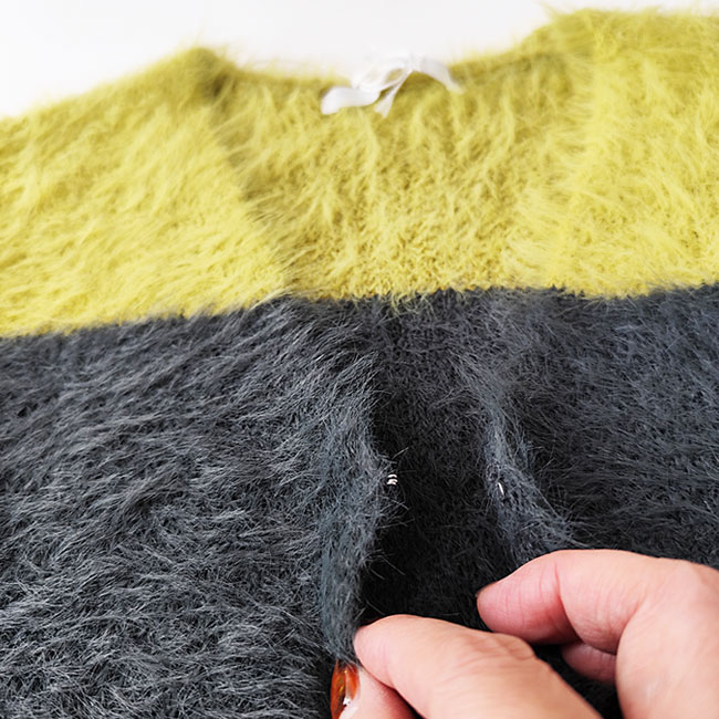 < kelen > LIHA / シャギーカーディガン