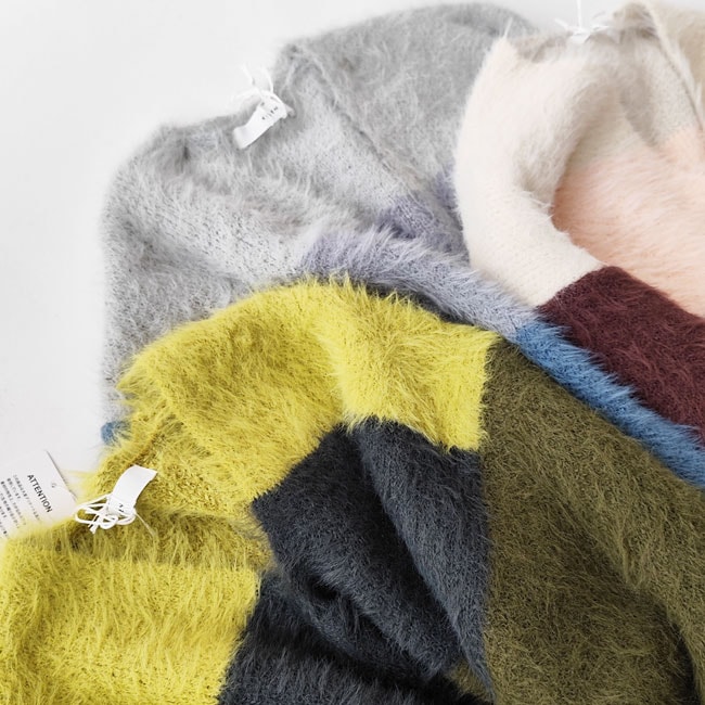 < kelen > LIHA / シャギーカーディガン