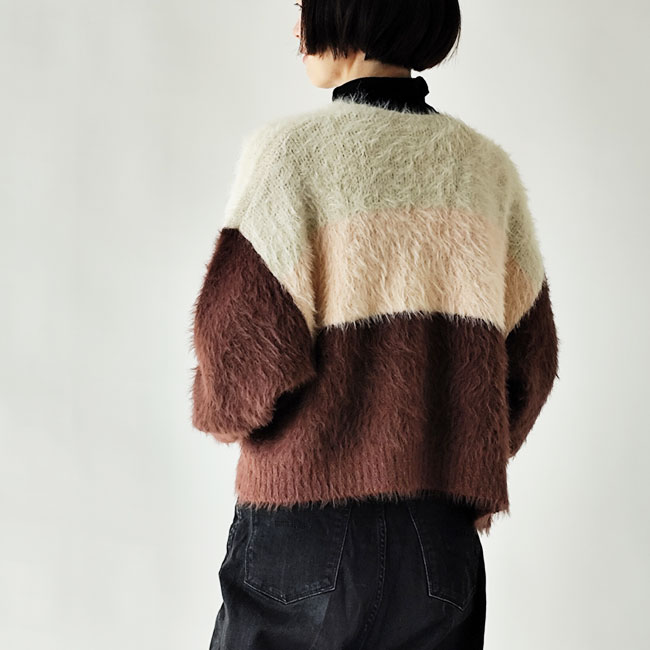 < kelen > LIHA / シャギーカーディガン