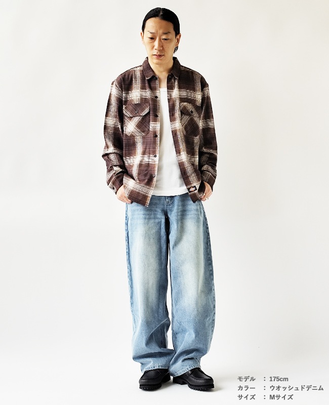 < NEW ERA > デニム バレルパンツ