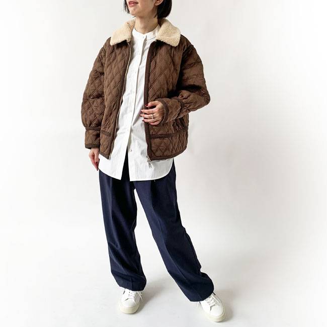 < Cape HEIGHTS > ALBANY CH / 襟ボアジャケット