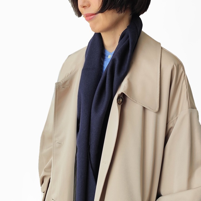 < HILLTOP > Lambswool Scarf PLAIN