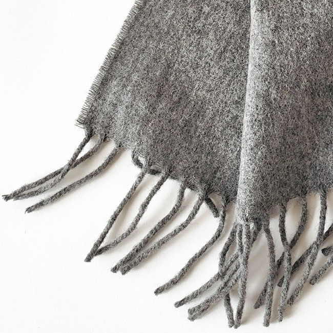 < HILLTOP > Lambswool Scarf PLAIN