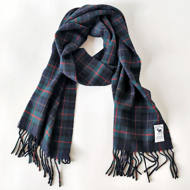 < HILLTOP > Lambswool Scarf FANCY CHECK
