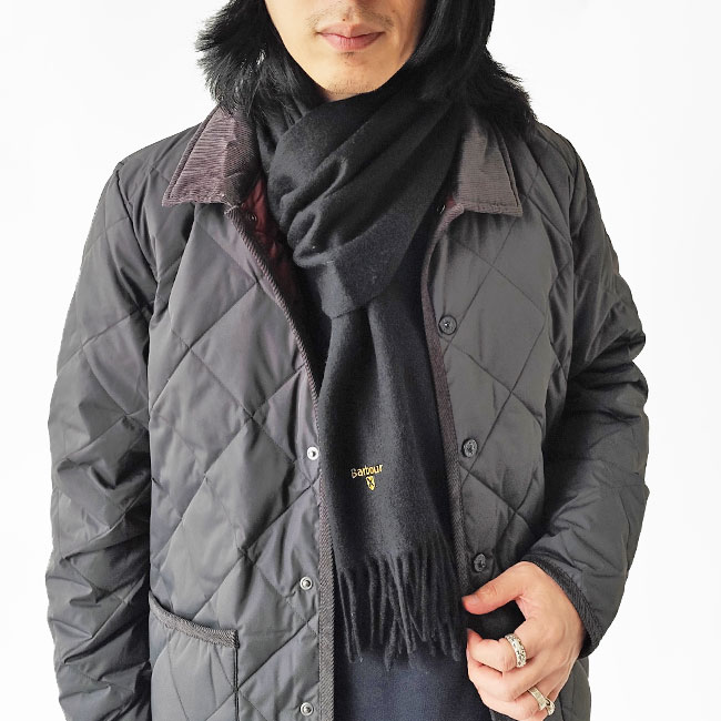 < Barbour > Plain Lambswool Scarf