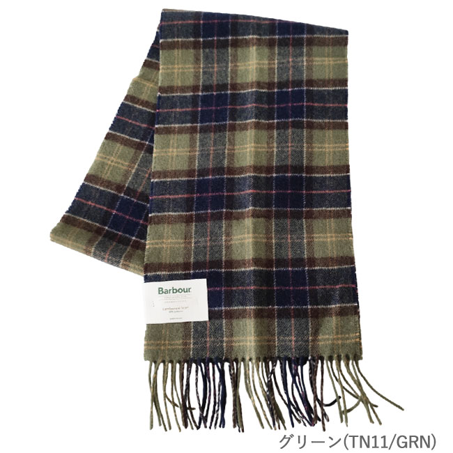 < Barbour > Tartan Lambswool Scarf