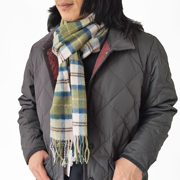 < Barbour > Tartan Lambswool Scarf