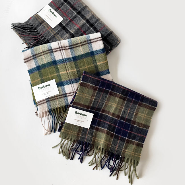 < Barbour > Tartan Lambswool Scarf