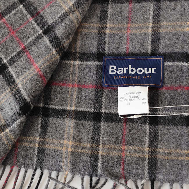 < Barbour > Tartan Lambswool Scarf