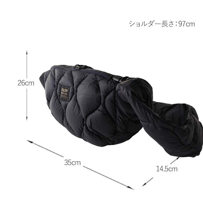 < TAION > ダウン バナナショルダー M