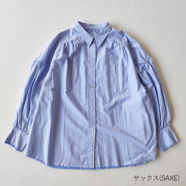 < whyto. >  oxford volume blouse / ブラウス