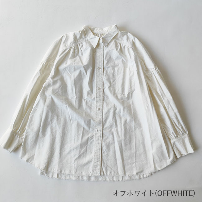 < whyto. >  oxford volume blouse / ブラウス