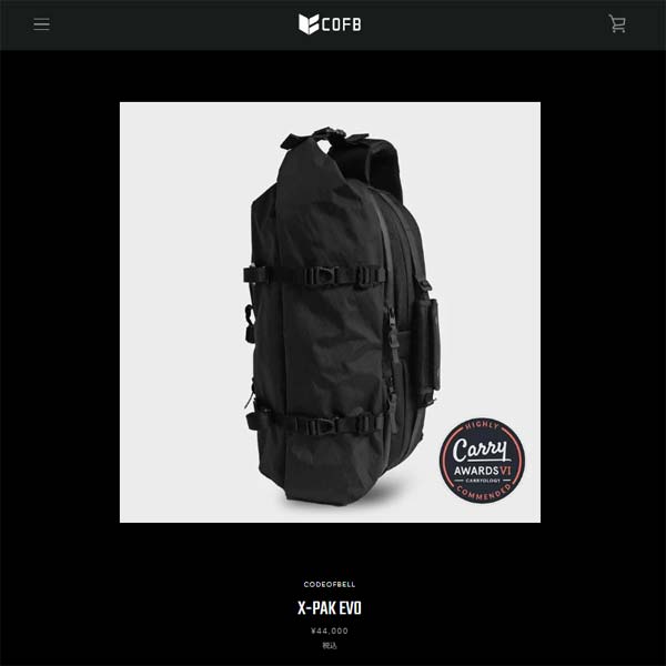 < CODE OF BELL >X-PAK EVO / マルチ２WAYバッグ