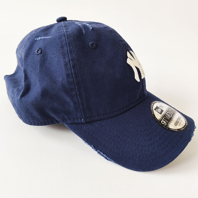 < NEW ERA >  920 ダメージ加工 Duck Canvas キャップ