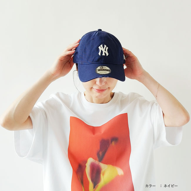 < NEW ERA >  920 ダメージ加工 Duck Canvas キャップ