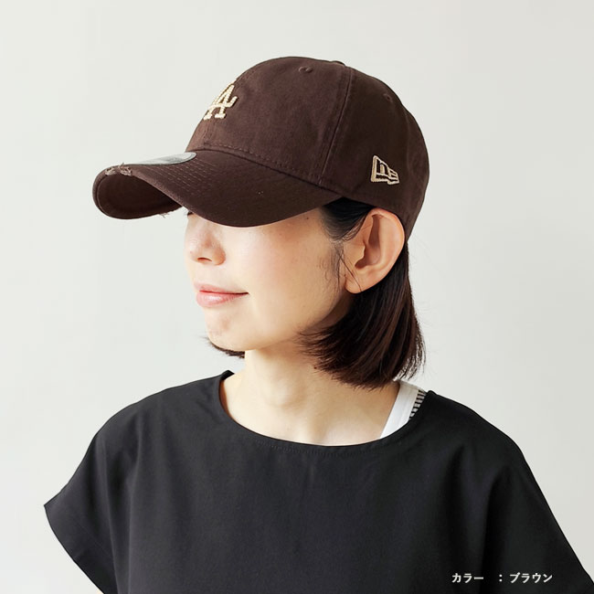 < NEW ERA >  920 ダメージ加工 Duck Canvas キャップ