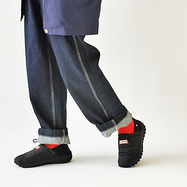 < HUNTER > TRAVEL 2.0 QUILTED SLIP ON TRAINER / ショートブーツ