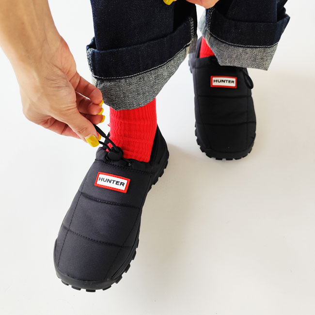 < HUNTER > TRAVEL 2.0 QUILTED SLIP ON TRAINER / ショートブーツ