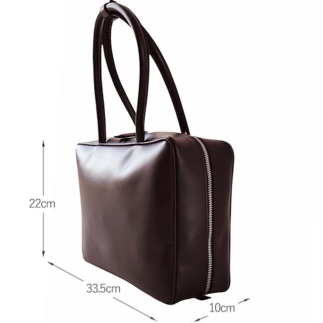 < The Bagmati > スクエアレザートートバッグ