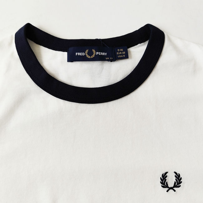< FRED PERRY >クロップドリンガーT