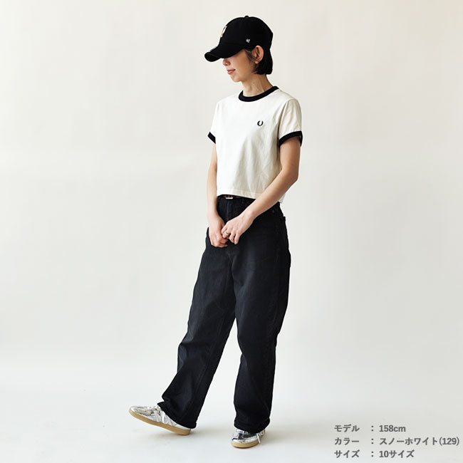 < FRED PERRY >クロップドリンガーT