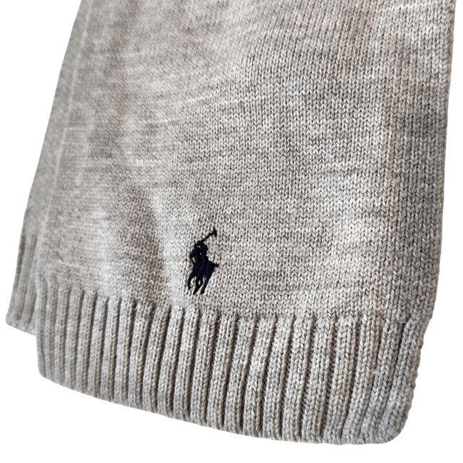 < POLO Ralph Lauren > MERINO WOOL KNIT SCARF