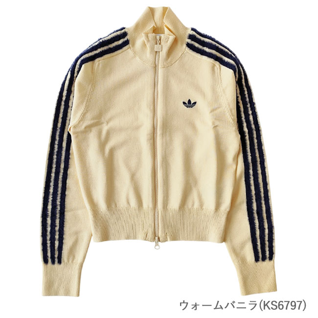 < adidas > ニット トラックトップ