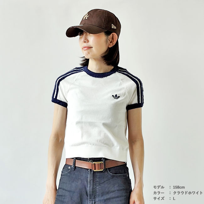 < adidas > ニット Tシャツ