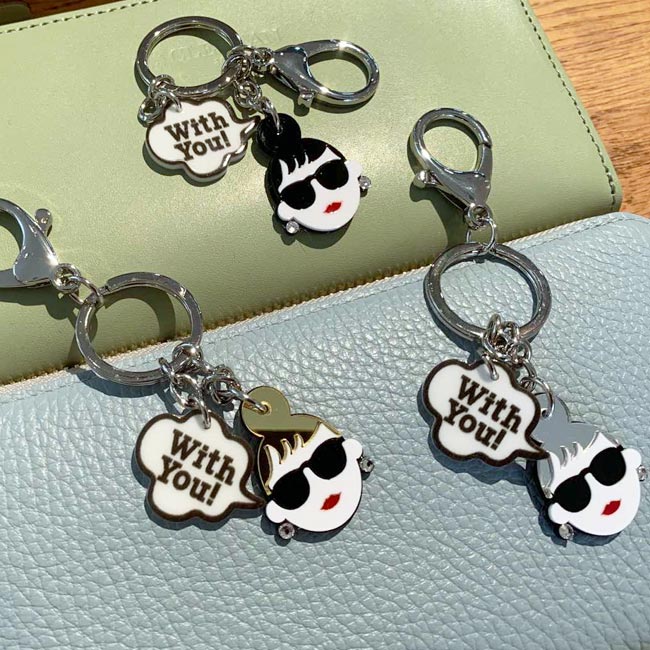 < HAPPY FACE > キーリング