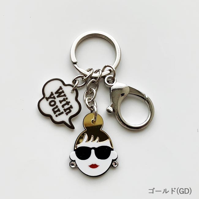 < HAPPY FACE > キーリング