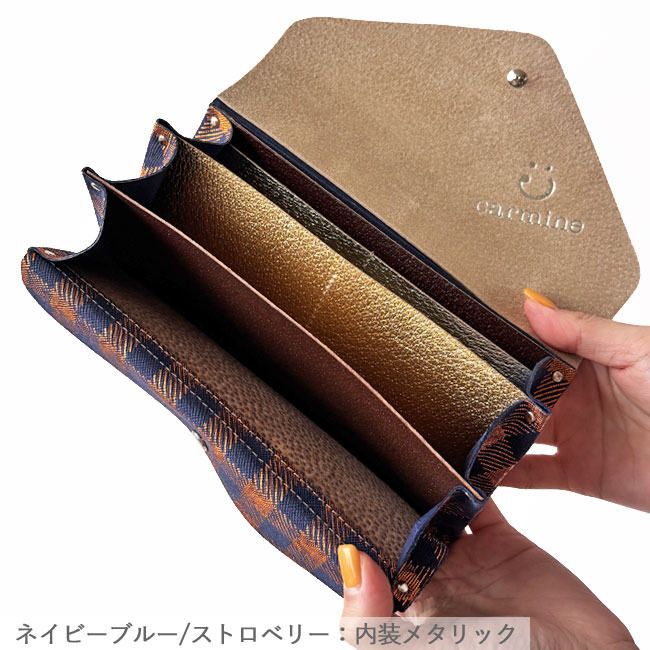 LOUIS VUITTON 長財布 ネイビー チェック柄 LOUIS VUITTON長財布 ネイビー - メルカリ