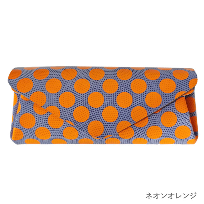 【一部予約】< carmine > Dot Leather Long Wallet Neon Color / 長財布
