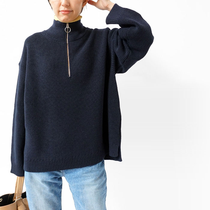 最終　ウル　ハーフジップニット　URU HALF ZIP KNIT 最終 ウル ハーフジップニット URU HALF ZIP KNIT
