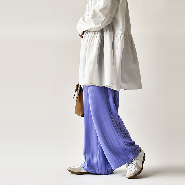 < whyto. >  STAIN TUCK TROUSER / パンツ