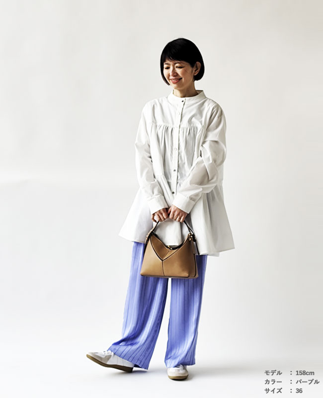 < whyto. >  STAIN TUCK TROUSER / パンツ