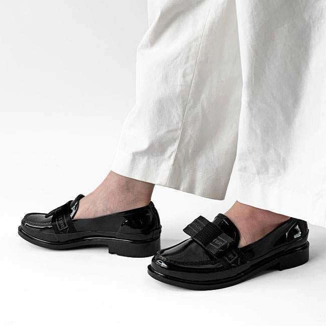 HUNTER > WOMENS REFINED BOW GLOSS PENNY LOAFER / ローファー
