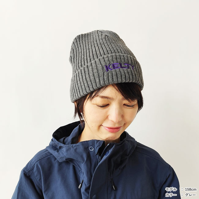 < KELTY > エンブロイダリー ロゴ ニット / ニットキャップ