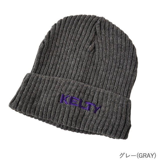 < KELTY > エンブロイダリー ロゴ ニット / ニットキャップ