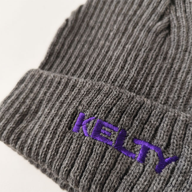 < KELTY > エンブロイダリー ロゴ ニット / ニットキャップ